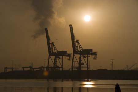 Container Cargo cranes 01